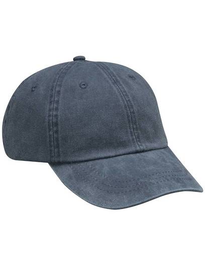Adam'S AD01 Cotton Twill Cap - Midnight Blue, Six Panel, Low Profile (1 Cap)