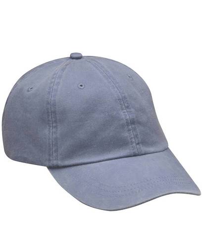 Adam's AD01 Cap 100 Percent Cotton Twill Fabric - Perwinkle, Six Panel, Unconstructed, Low Profile (1 Cap)
