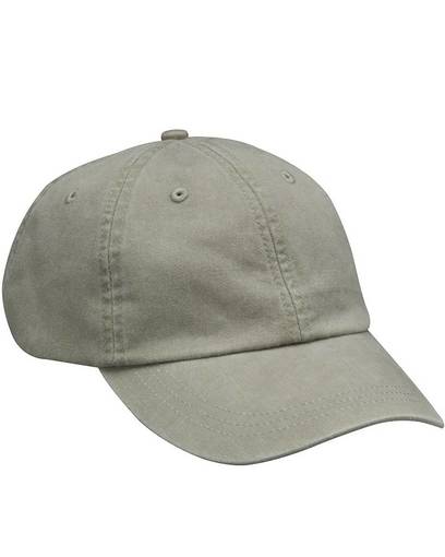 Adam's AD01 Cotton Twill Fabric - Stone, Six Panel, Unconstructed, Low Profile (1 Cap)