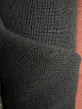 Wool Blend Twill Checked Brown Blue