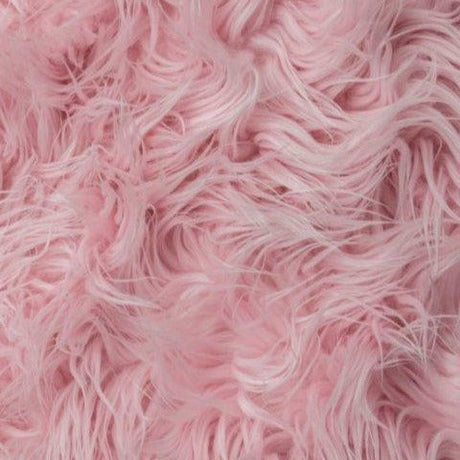 Mongolian Long Pile Faux Fur Fabric - 100 Percent Polyester, Plush Texture, 60" Width, 3" Pile Length (1 Yard)