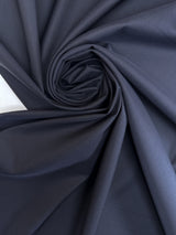 Blue Black Wool Twill