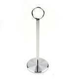 Adcraft Table-Number Stand, Chrome Plated, 12"