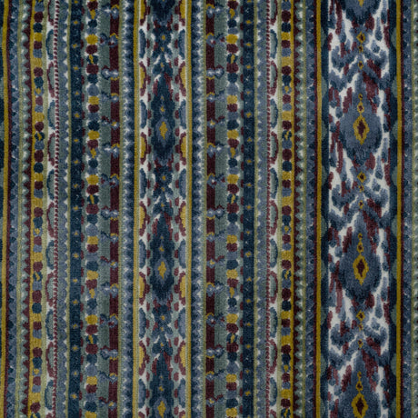 Cut Velvet Upholstery Fabric Sumatra Modern Geometric Stripe