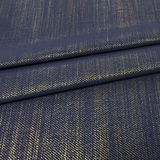Foiled Spandex Denim Look Rainbow Fabric