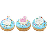 Pool Floaties Summertime Cupcake Toppers Cupcake Cake Decorating Rings 12 set
