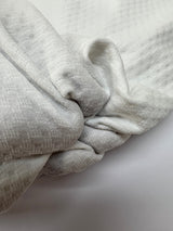Polyamide Elastane Ribbed Knit White Gray