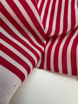 Silk Crepe Pink Striped