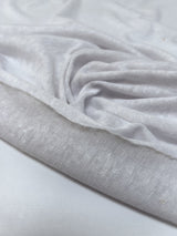 Linen Knitted Flammé White Shades
