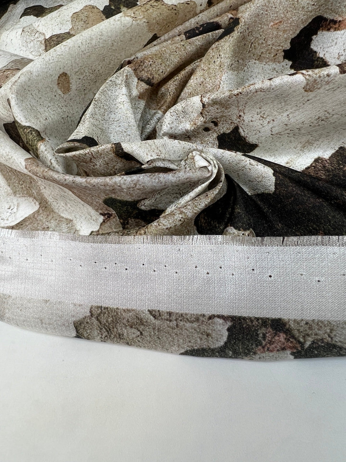 Printed Polyester Brown Beige