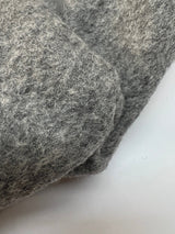 Wool Knitted Fabric Melange Gray