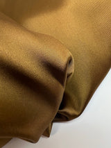 Satin Fabric With Elastane Brown Shade
