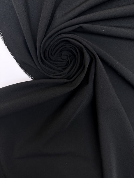 Black Polyamide Elastane Twill