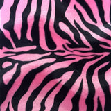 Faux Fur Fabric Big Zebra Print Velboa