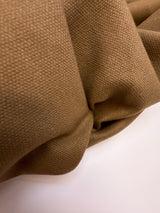 Cotton Basket Weave Fabric Brown
