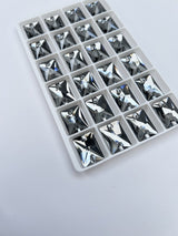 Silver Sewing Notions With Crystals