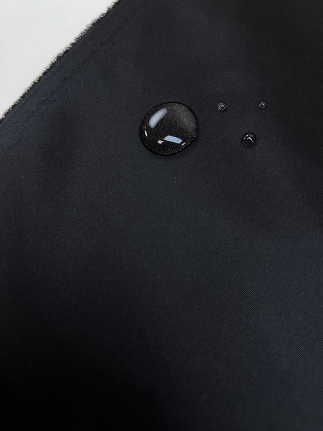 Black Water-Repellent Polyester Fabric