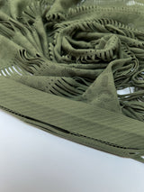Polyamide Knitted Green Panel Print