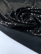 Black Lurex Knitted Fabric