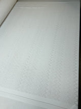 Polyamide Elastane Knitted Fabric White Geometric