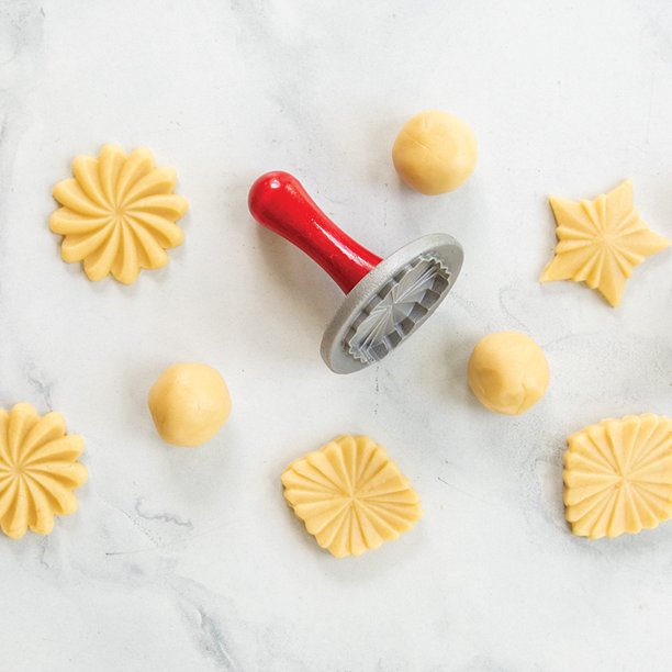Nordic Ware Cookie Stamps Pretty Pleated 3 pack
