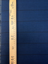 Blue Black Stretch Twill Fabric