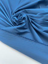 Cotton Poplin Blue Stretch