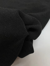 Black Polyester Elastane Twill
