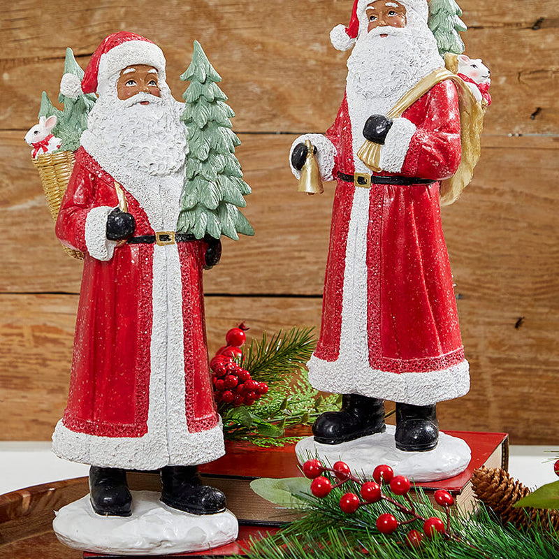 13” Resin African-American Santa