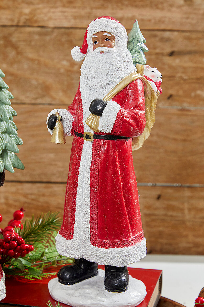 13” Resin African-American Santa