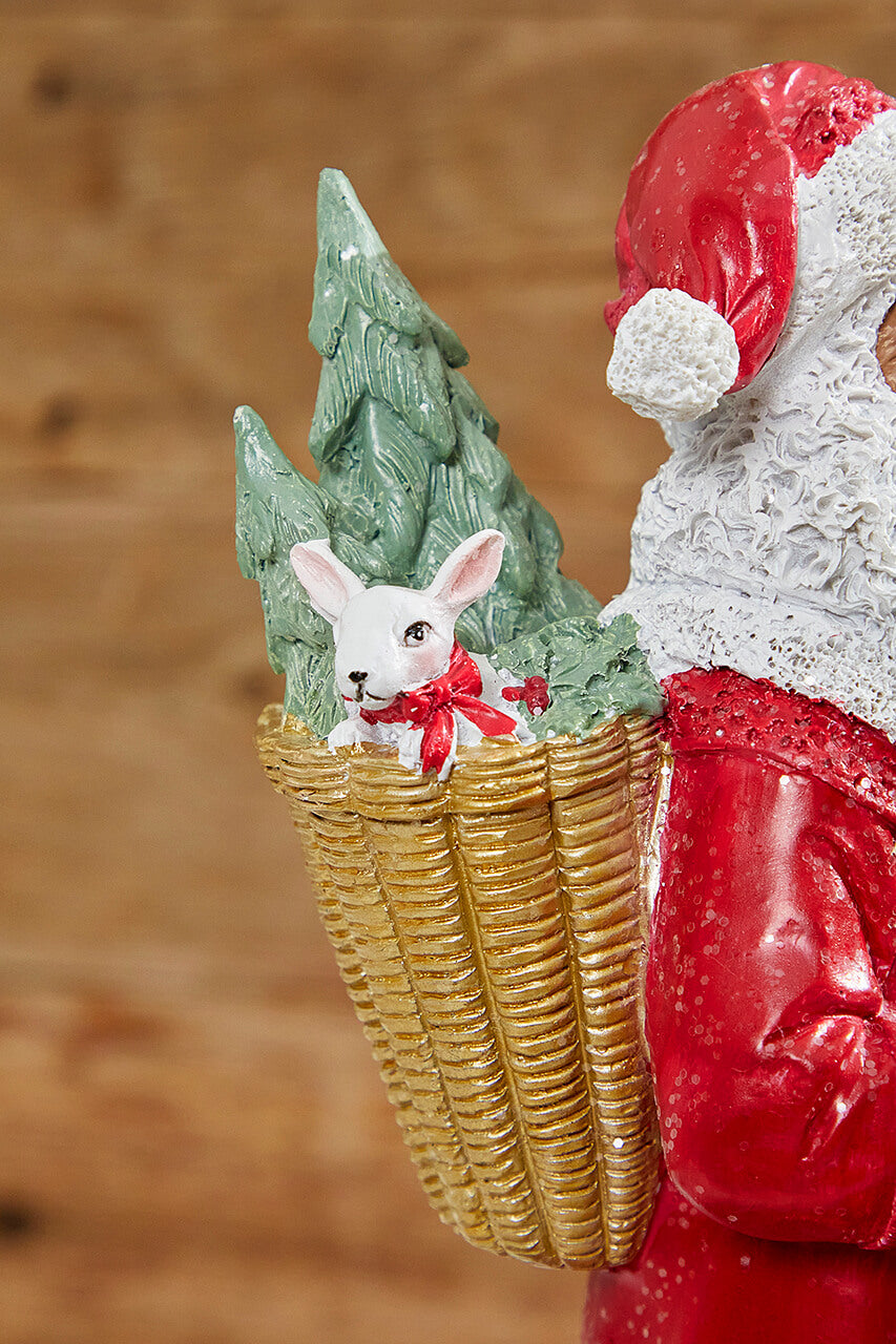 13” Resin African-American Santa