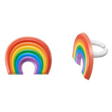 Rainbow Traditional Cupcake and Cake Rings 12 set