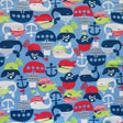 Microfiber Boardshort Fabric Ahoy Mateys Blue