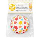 Wilton Large Polka Dot, Small Polka Dot and Yellow Standard Baking Cups, 75-Count