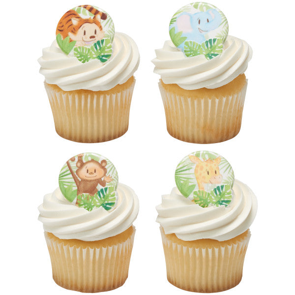 Baby Animals Jungle Cake Cupcake Rings - 72 ct per order