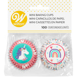 Wilton Unicorn and Rainbow Mini Baking Cups, 100-Count