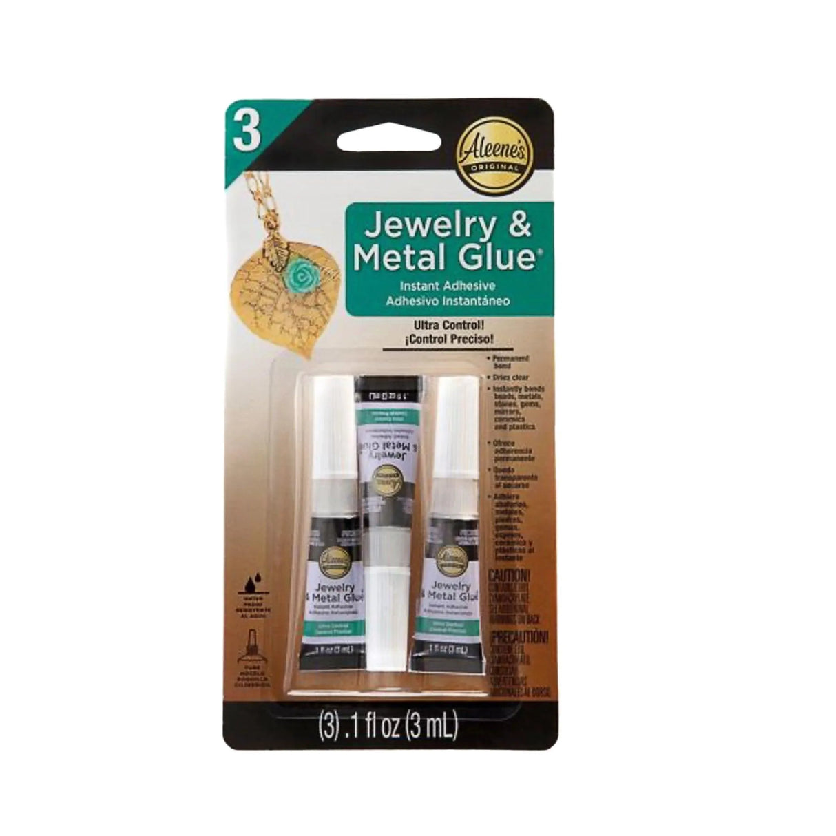 Aleene's Jewelry & Metal Glue (3 Tubes - 0.1ml)