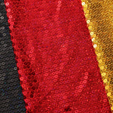 All-Over Mini Sequins Polyester Spandex Fabric - Gold, Red, Black, Round Sequins, 58/60" Width (1 Yard)