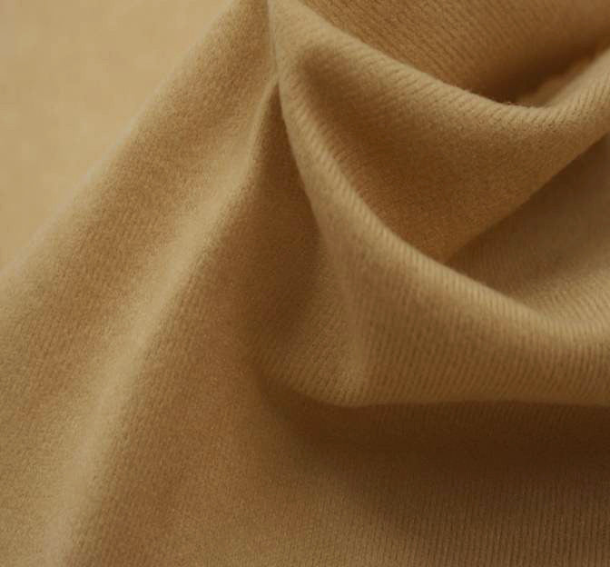 Alova Suede Polyester Fabric - Beige, 58/60" Width