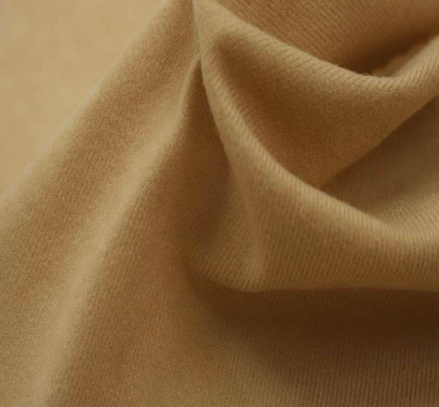 Alova Suede Polyester Fabric - Beige, 58/60" Width
