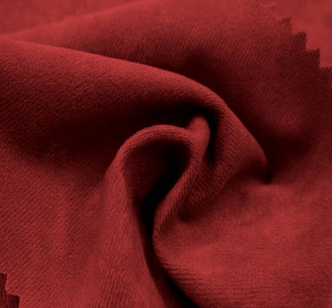 Alova Suede Berry Polyester Fabric - Berry, 58/60" Width (1 Yard)
