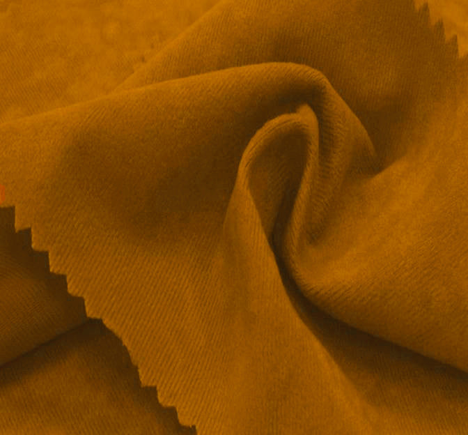 Alova Suede Gold Polyester Fabric - Gold, 58/60" Width