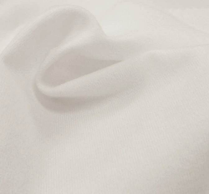 Alova Suede 100% Polyester Fabric - Optic White, 58/60" Width