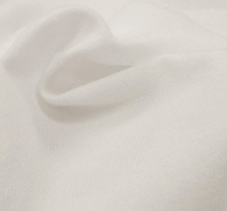 Alova Suede 100% Polyester Fabric - Optic White, 58/60" Width