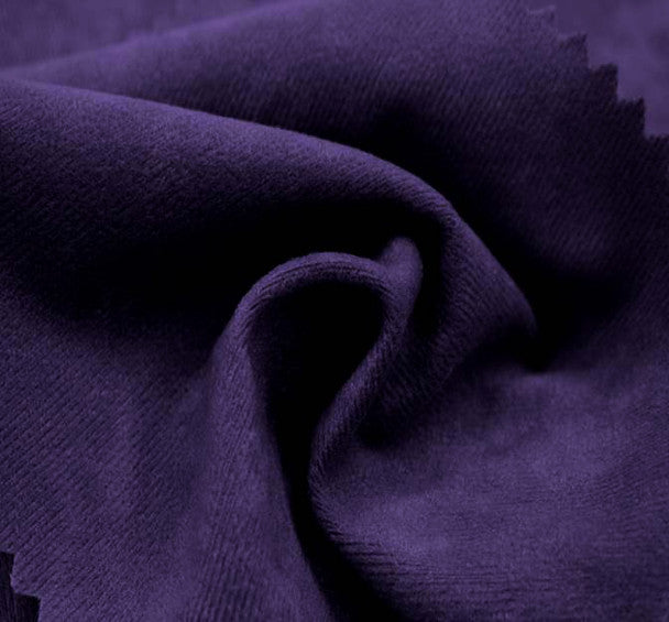 Purple Alova Suede Fabric, 58/60" Wide, 100% Polyester, Durable & Soft, 1 yard