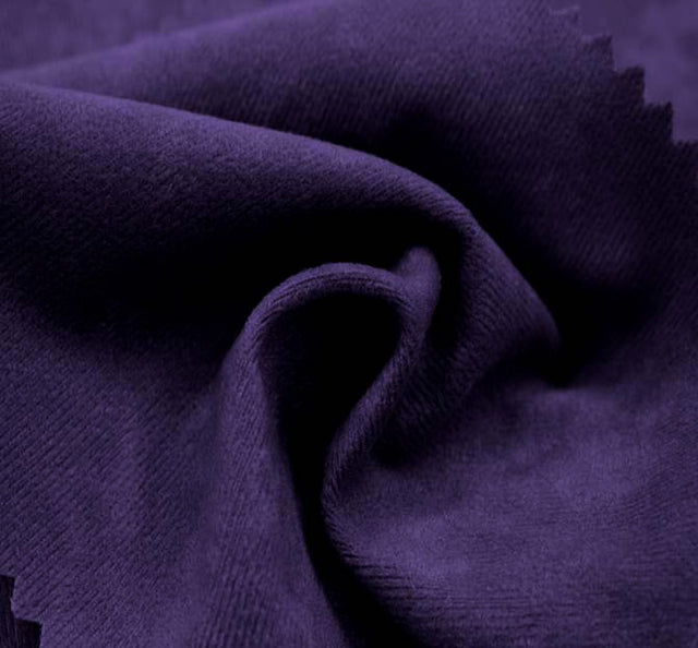 Alova Suede Polyester Fabric - Purple, 58/60" Width