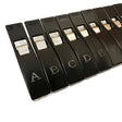 AlphaClips Large Sewing Tools Accessory - Black Engraved Letters A-Z And Numbers 0-9, 2" Clips (36 Clips)