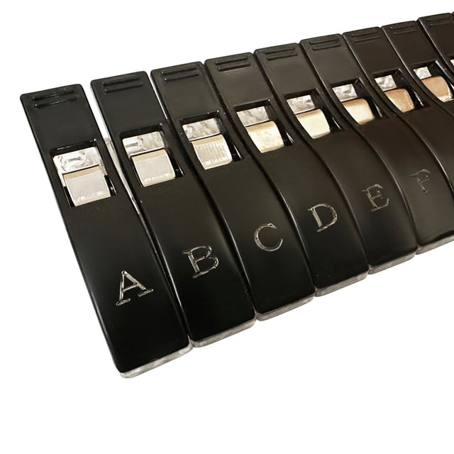 AlphaClips Large Sewing Tools Accessory - Black Engraved Letters A-Z And Numbers 0-9, 2" Clips (36 Clips)