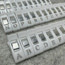 AlphaClips Sewing Tools Accessory - Black, White, 1" Clips, Letters A-Z And Numbers 0-9 (36 Clips)