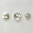 Uncovered Aluminum Shell Buttons - Aluminum Shell Buttons, Sizes L18, L20, L24, L30, L36, L45 (1 Gross)